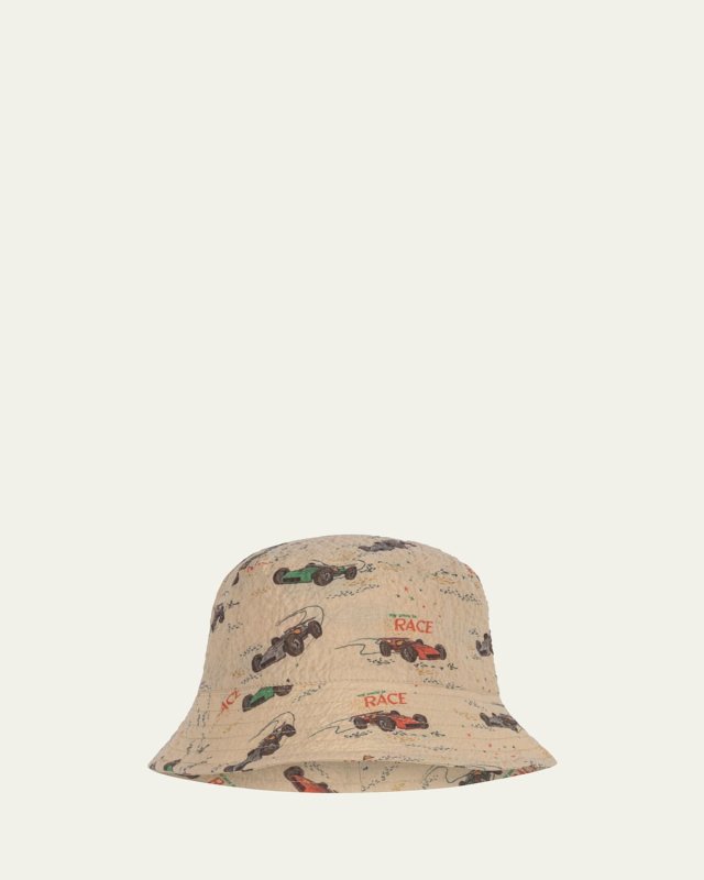 Boy's Elliot Race Car Bucket Hat, Size